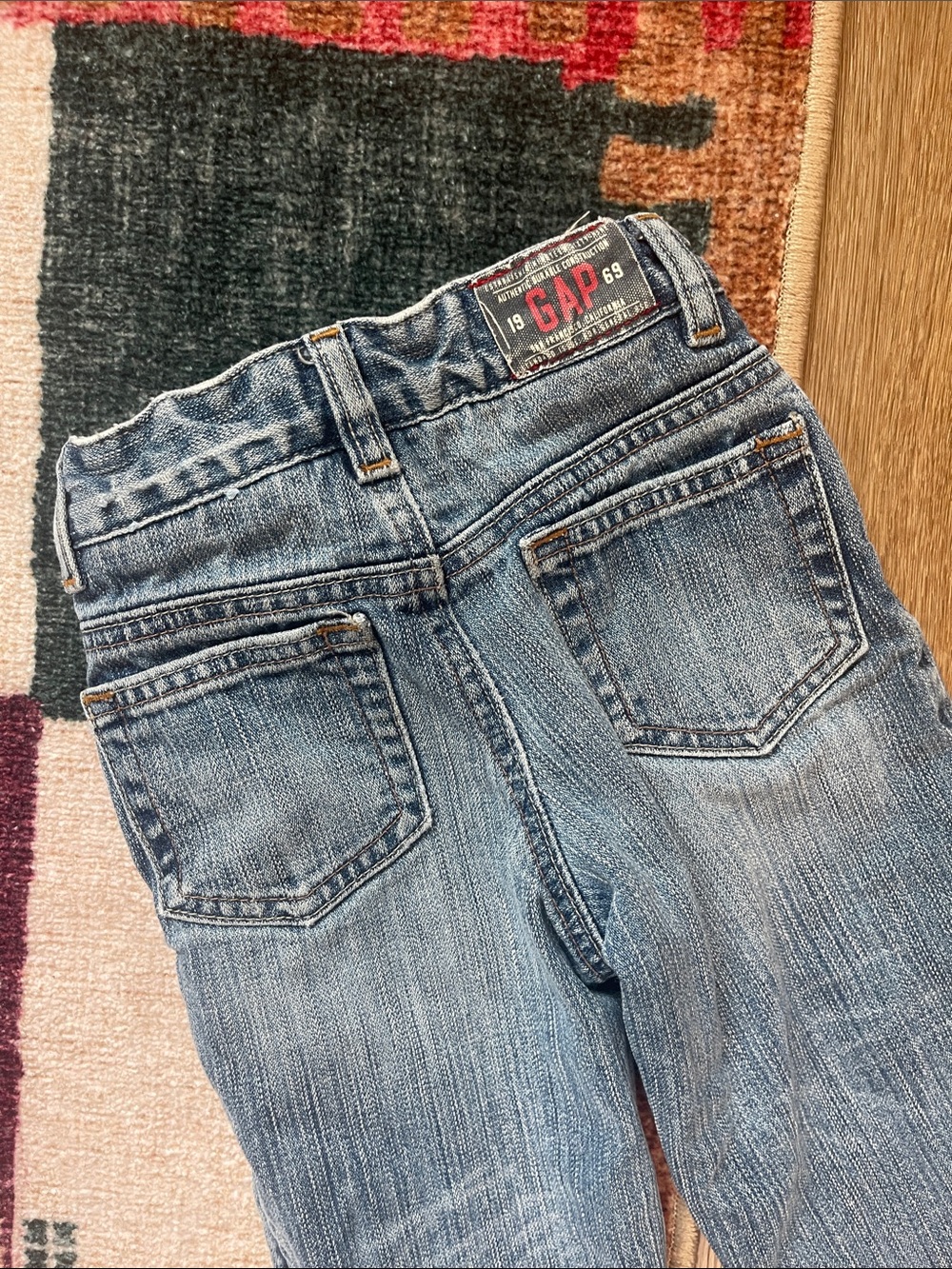 Vintage GAP Loose Fit Light Blue Denim Fleece-Lined Jeans